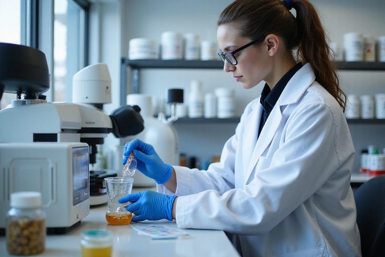Enerzavion quality control process in a laboratory