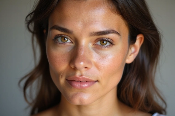 Woman with radiant, healthy skin, representing natural beauty and skincare